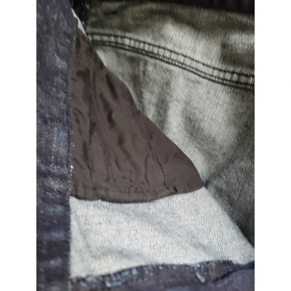 Lauren Ralph Lauren Dark Indigo jeans Sz 12 zipper pockets Straight Leg Women's